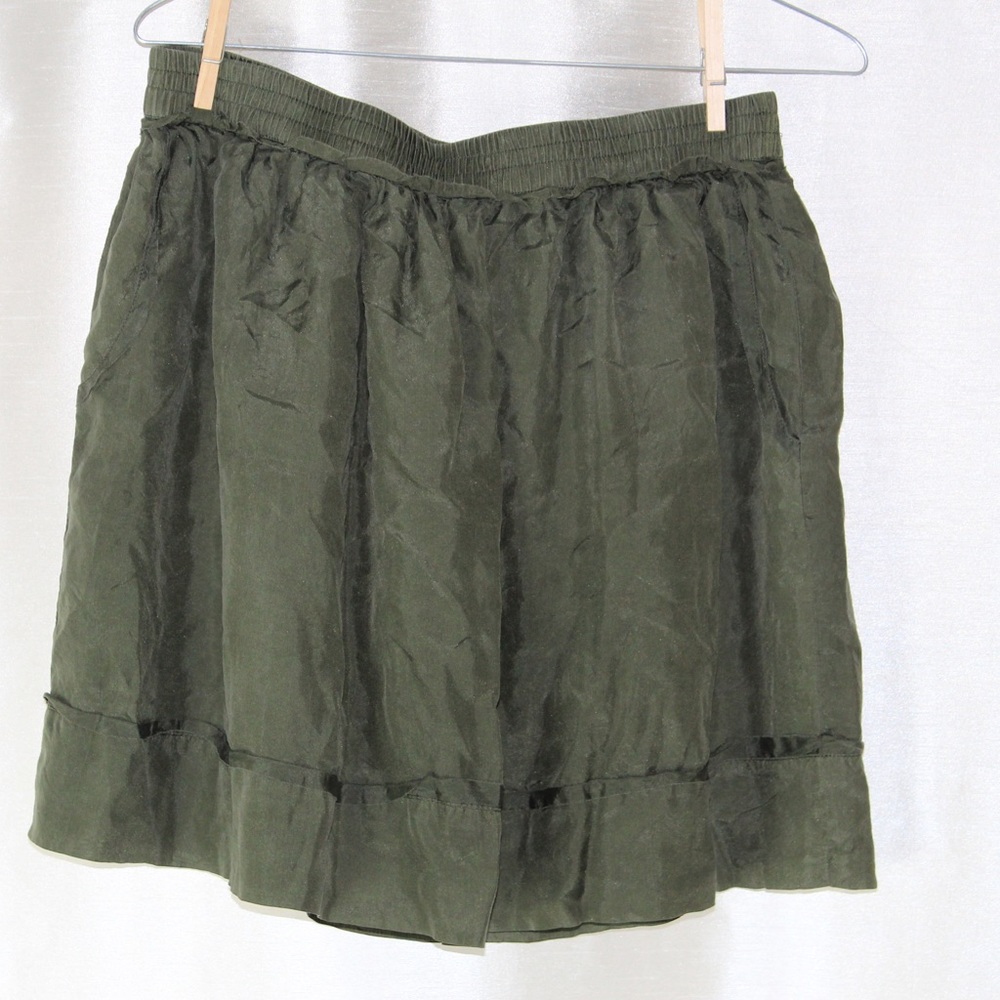 Army Green short skirt
